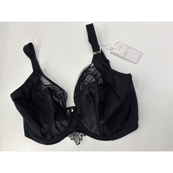 Elomi Priya Plunge Underwire Bra Black Size 32N NEW - Picture 3 of 7